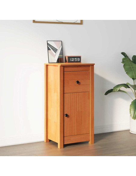 Credenza Marrone cerato 39 x 34,5 x 80 cm Pino massello