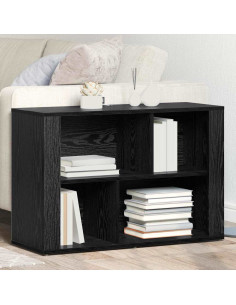 Credenza Rovere Nero 80 x 30 x 53 cm Legno multistrato