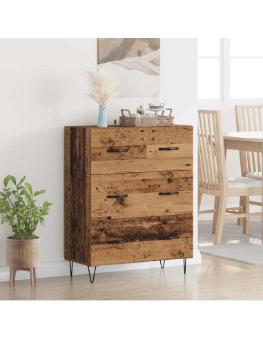 Credenza con cassetto Legno vecchio 69,5 x 34 x 90 cm