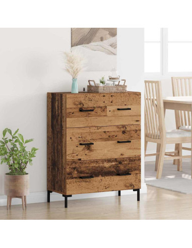 Credenza con cassetto Legno vecchio 69,5 x 34 x 90 cm