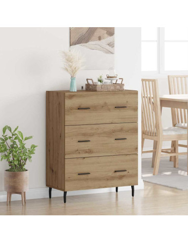 Credenza con cassetto Rovere artigianale 69,5 x 34 x 90 cm