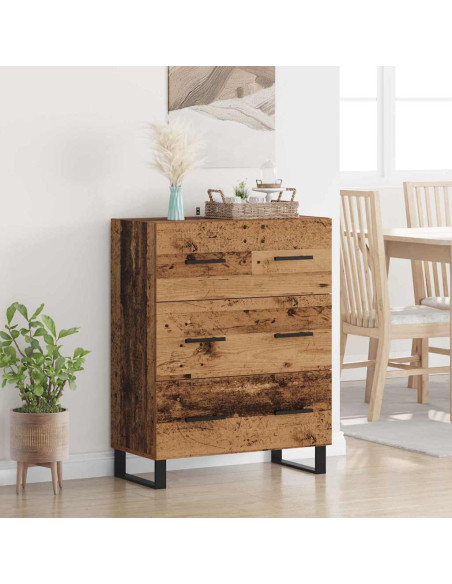 Credenza con cassetto Legno vecchio 69,5 x 34 x 90 cm