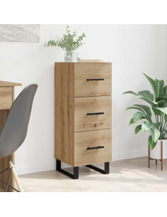 Credenza con cassetto Rovere artigianale 34,5 x 34 x 90 cm