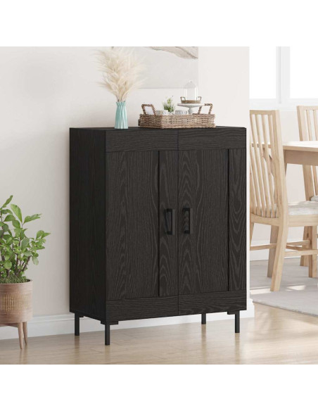 Credenza Rovere Nero 69,5 x 34 x 90 cm
