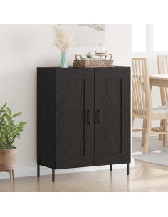 Credenza Rovere Nero 69,5 x 34 x 90 cm