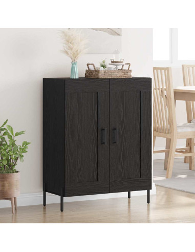 Credenza Rovere Nero 69,5 x 34 x 90 cm