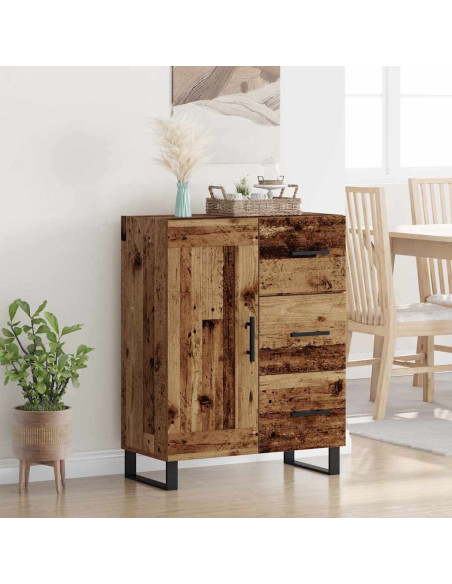 Credenza con cassetto Legno vecchio 69,5 x 34 x 90 cm