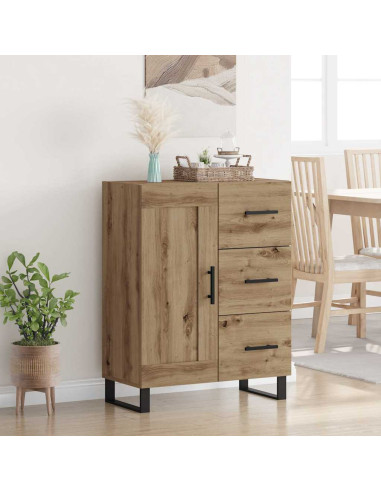 Credenza con cassetto Rovere artigianale 69,5 x 34 x 90 cm