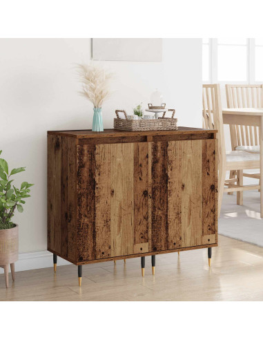 Credenza 2 pcs Legno vecchio 40 x 35 x 70 cm