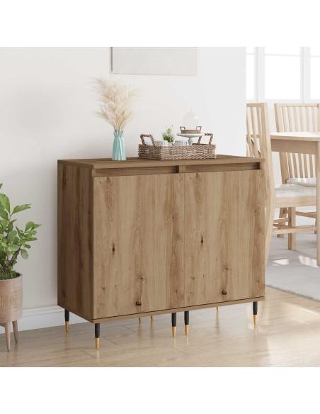 Credenza 2 pcs Rovere artigianale 40 x 35 x 70 cm