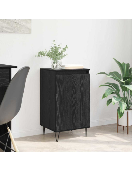 Credenza Rovere Nero 40 x 35 x 70 cm Legno multistrato