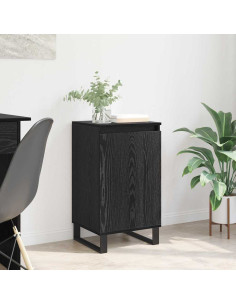 Credenza Rovere Nero 40 x 35 x 70 cm Legno multistrato