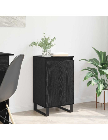 Credenza Rovere Nero 40 x 35 x 70 cm Legno multistrato