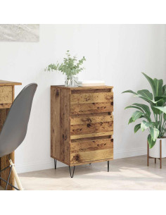 Credenza con cassetto Legno vecchio 40 x 35 x 70 cm