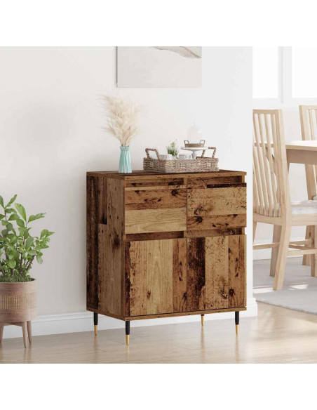Credenza con cassetto Legno vecchio 60 x 35 x 70 cm