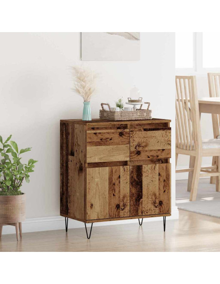 Credenza con cassetto Legno vecchio 60 x 35 x 70 cm