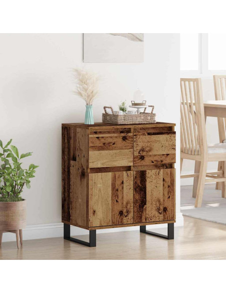 Credenza con cassetto Legno vecchio 60 x 35 x 70 cm