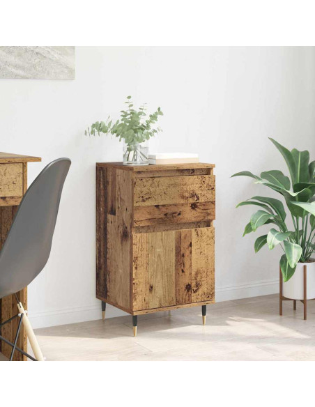 Credenza con cassetto Legno vecchio 40 x 35 x 70 cm