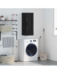 Pensile Rovere Nero 34,5 x 34 x 90 cm Legno multistrato