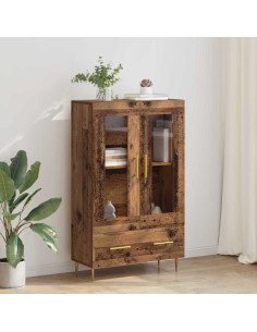 Credenza con cassetto Legno vecchio 69,5 x 31 x 115 cm