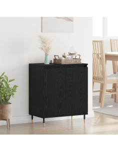 Credenza Rovere Nero 60 x 35 x 70 cm Legno multistrato