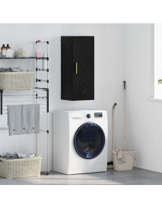 Pensile Rovere Nero 34,5 x 34 x 90 cm Legno multistrato