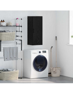 Pensile Rovere Nero 34,5 x 34 x 90 cm Legno multistrato