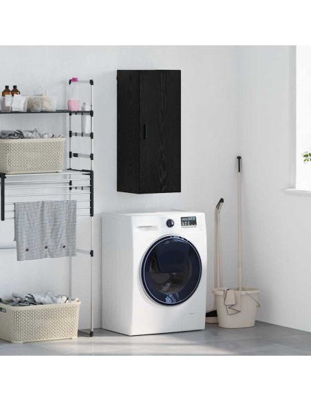 Pensile Rovere Nero 34,5 x 34 x 90 cm Legno multistrato