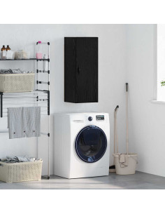 Pensile Rovere Nero 34,5 x 34 x 90 cm Legno multistrato