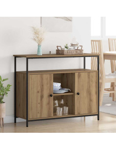 Credenza Rovere artigianale 100 x 35 x 80 cm Legno multistrato