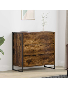 Credenza Quercia Fumosa 79 x 36 x 75.5 cm Legno multistrato