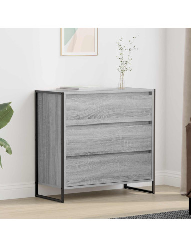 Credenza Grigio Sonoma 79 x 36 x 75.5 cm Legno multistrato