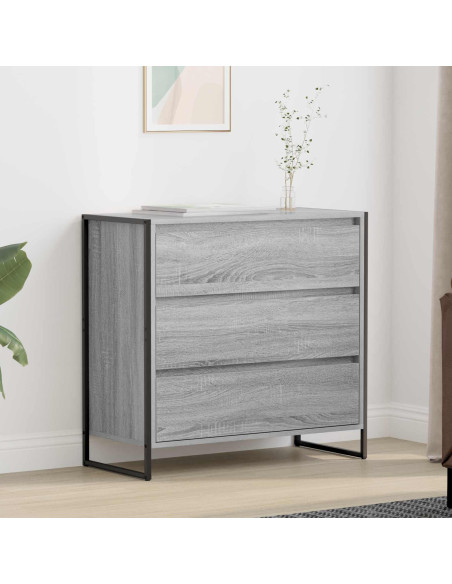 Credenza Grigio Sonoma 79 x 36 x 75.5 cm Legno multistrato