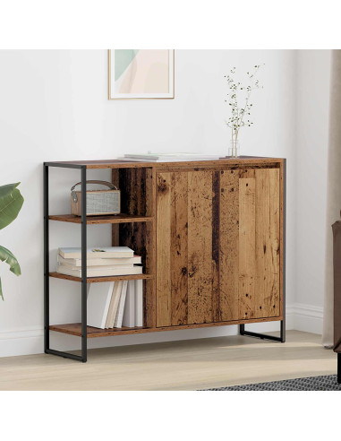 Mobile laterale Legno vecchio 96.5 x 30 x 75 cm