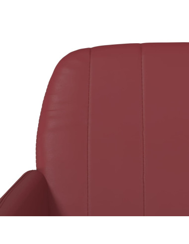 Panca Rosso Vino 107x80x81 cm in Similpelle