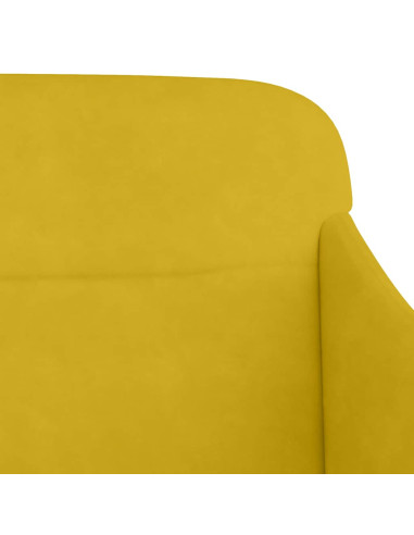 Panca Gialla 110x76x80 cm in Velluto