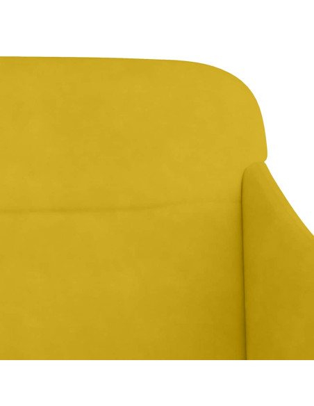 Panca Gialla 110x76x80 cm in Velluto