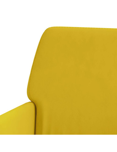 Panca Gialla 108x79x79 cm in Velluto