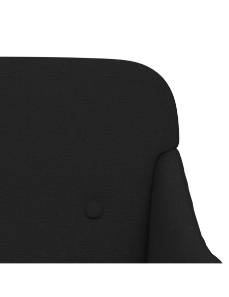 Panca Nera 110x76x80 cm in Tessuto