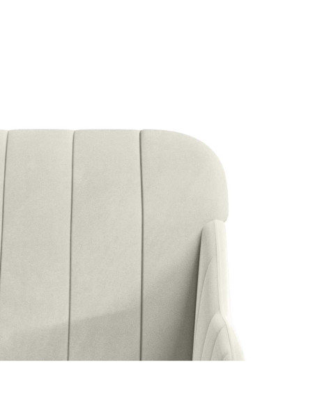 Panca Crema 110x76x80 cm in Velluto