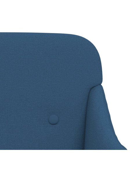 Panca Blu 110x76x80 cm in Tessuto