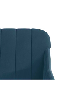 Panca Blu 110x76x80 cm in Velluto