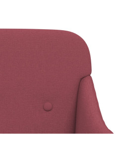 Panca Rosso Vino 110x76x80 cm in Tessuto