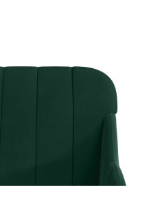Panca Verde Scuro 110x76x80 cm in Velluto