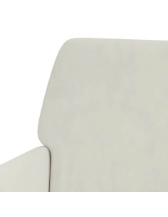 Panca Crema 108x79x79 cm in Velluto