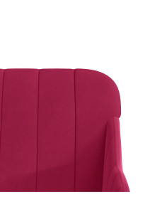 Panca Rosso Vino 110x76x80 cm in Velluto