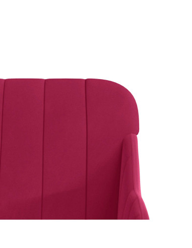 Panca Rosso Vino 110x76x80 cm in Velluto
