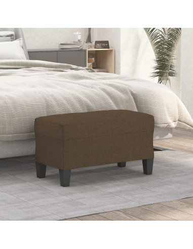 Panca Marrone 70x35x41 cm in Tessuto