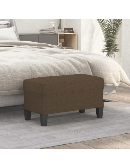 Panca Marrone 70x35x41 cm in Tessuto