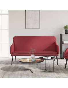 Panca Rosso Vino 110x76x80 cm in Similpelle
